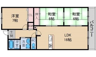 ルノン茨木2の物件間取画像